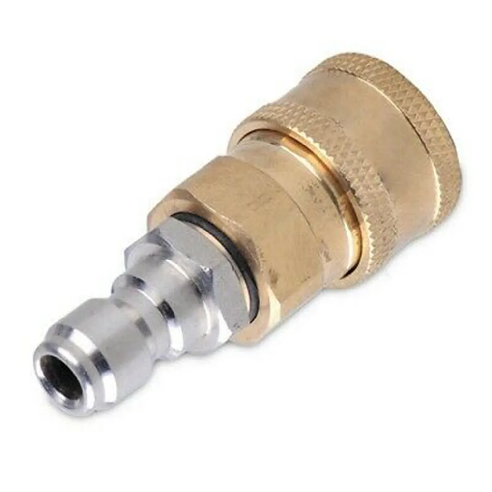 Quick Release Connector Tool 1/4Male 1Pair M22/14 Female Parts Pressure Washer Replace Spare Stainless Steel High Quality