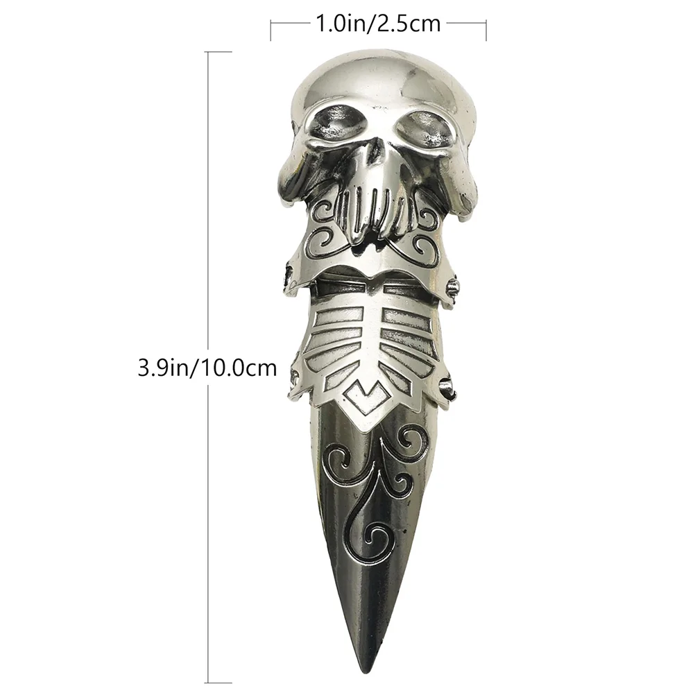 1pc Delicate Vinger Open Ring Retro Schedel Modellering Ring Decor Mode-accessoire Vinger Ring Decor Man Vinger Sieraden