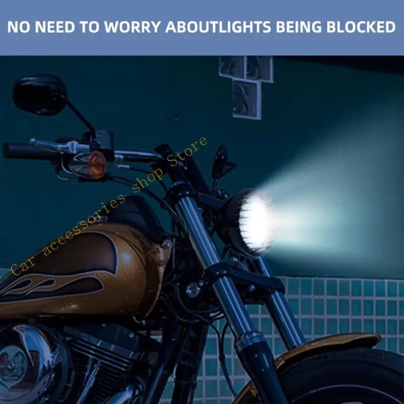 

T21E Universal SideMount Led Headlight Grill Cover Lampshade For XL883 XL1200 XL1200X