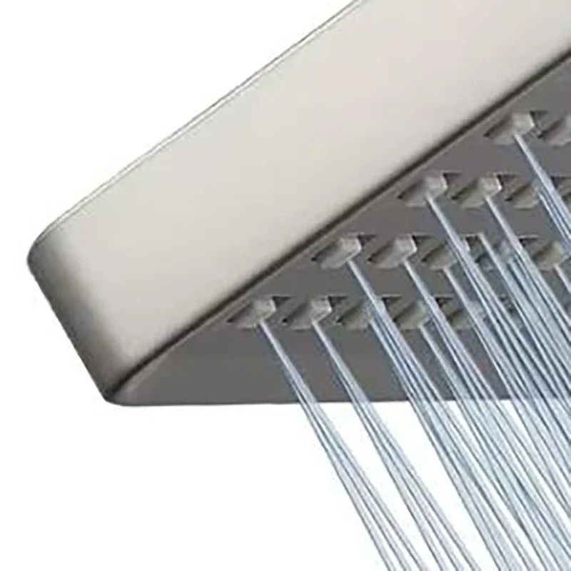 

High-Pressure Shower Head With Filter: 6-Inch Removable Rainfall Design For High Pressure Large Shower Rod Set For Bathroom