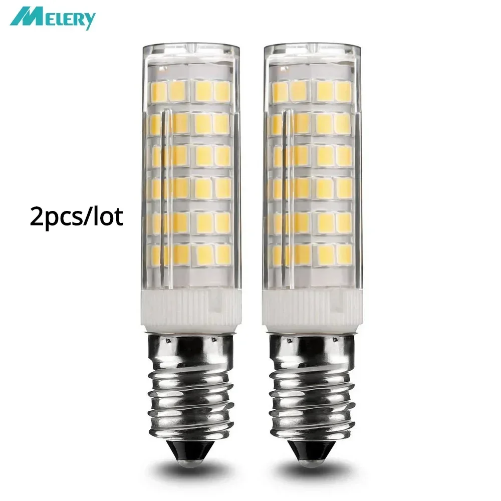 

Melery E14 LED Light Bulbs Screw Incandescent 5W Lamp 500LM Warm Cold White Fridge Chandelier 360 Degree Beam Angle 2PACK