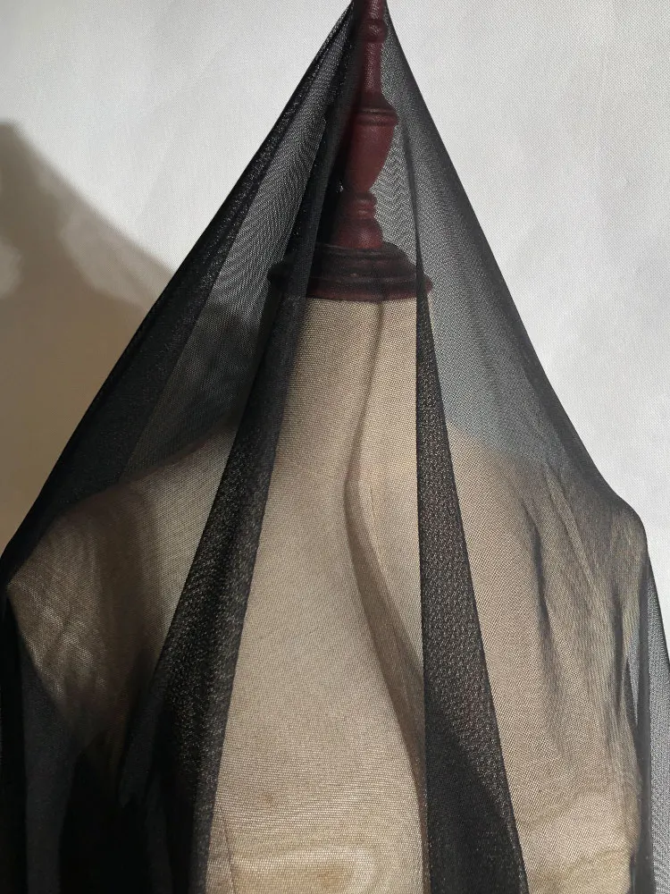 

Черная тюлевая ткань 54 дюйма x 10/40 ярдов, драпирующаяся сетка, тюлевой болт для свадьбы, украшения вечеринок, садовой сетки, дорожки для стола