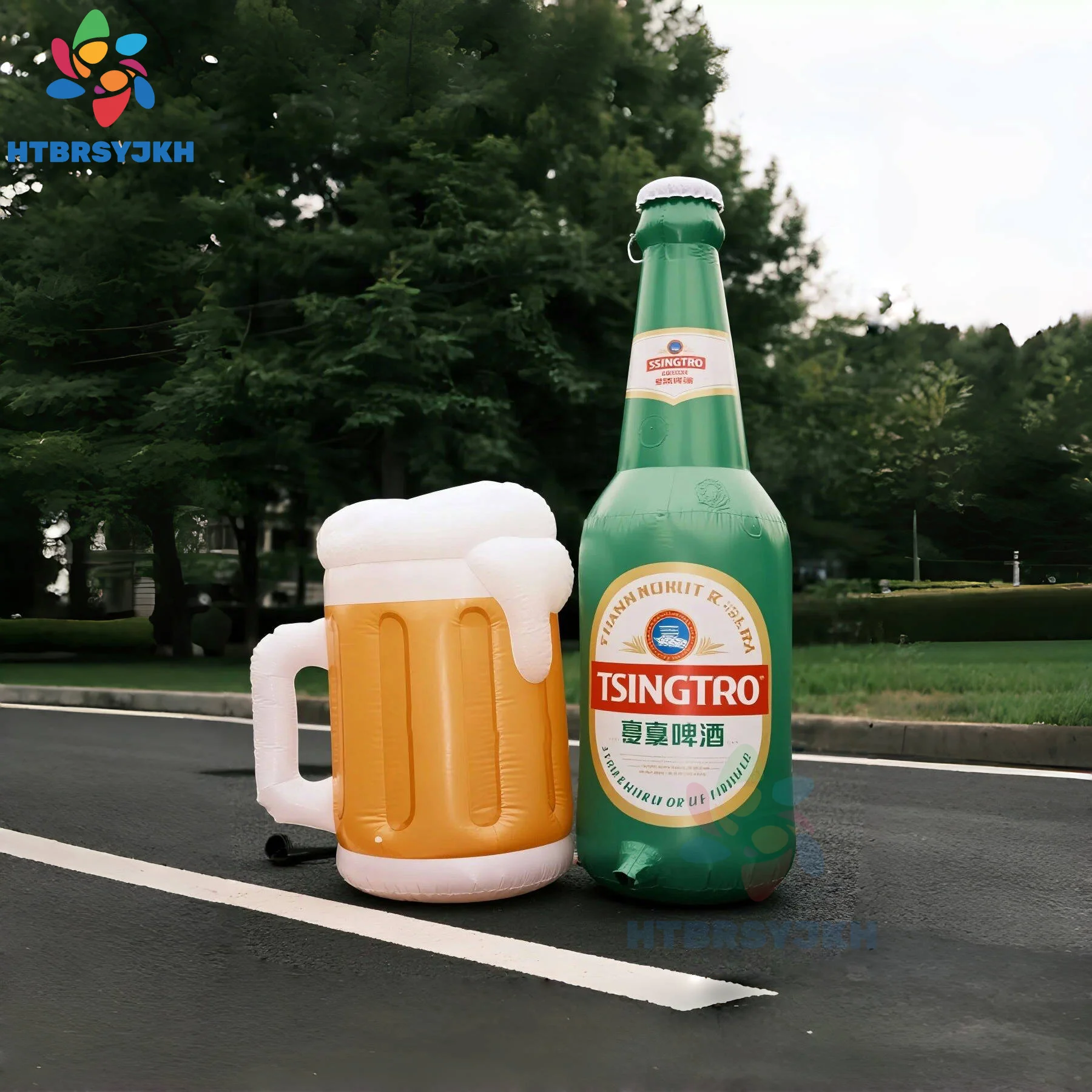

Customized large inflatable wine bottle molds, advertising campaign promotional beer models, 2m/3m