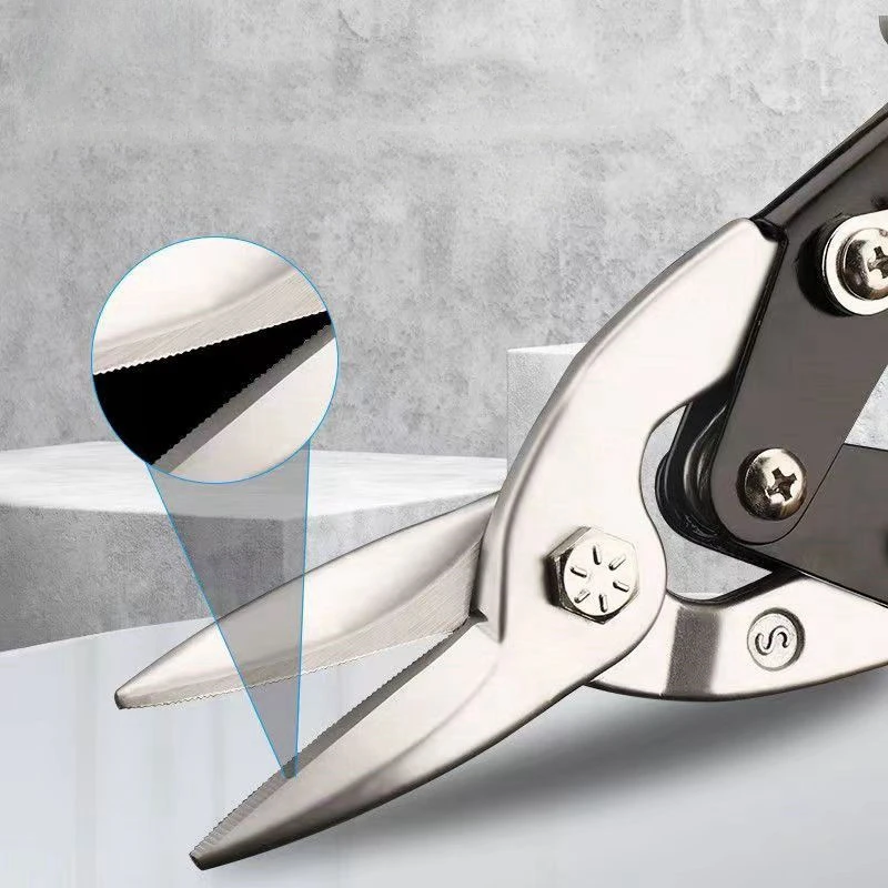 Aviation Scissor Tin Snips Metal Sheet Cutting Snip Cutter Multi-directional Scissors Industrial Professional Hand Tool