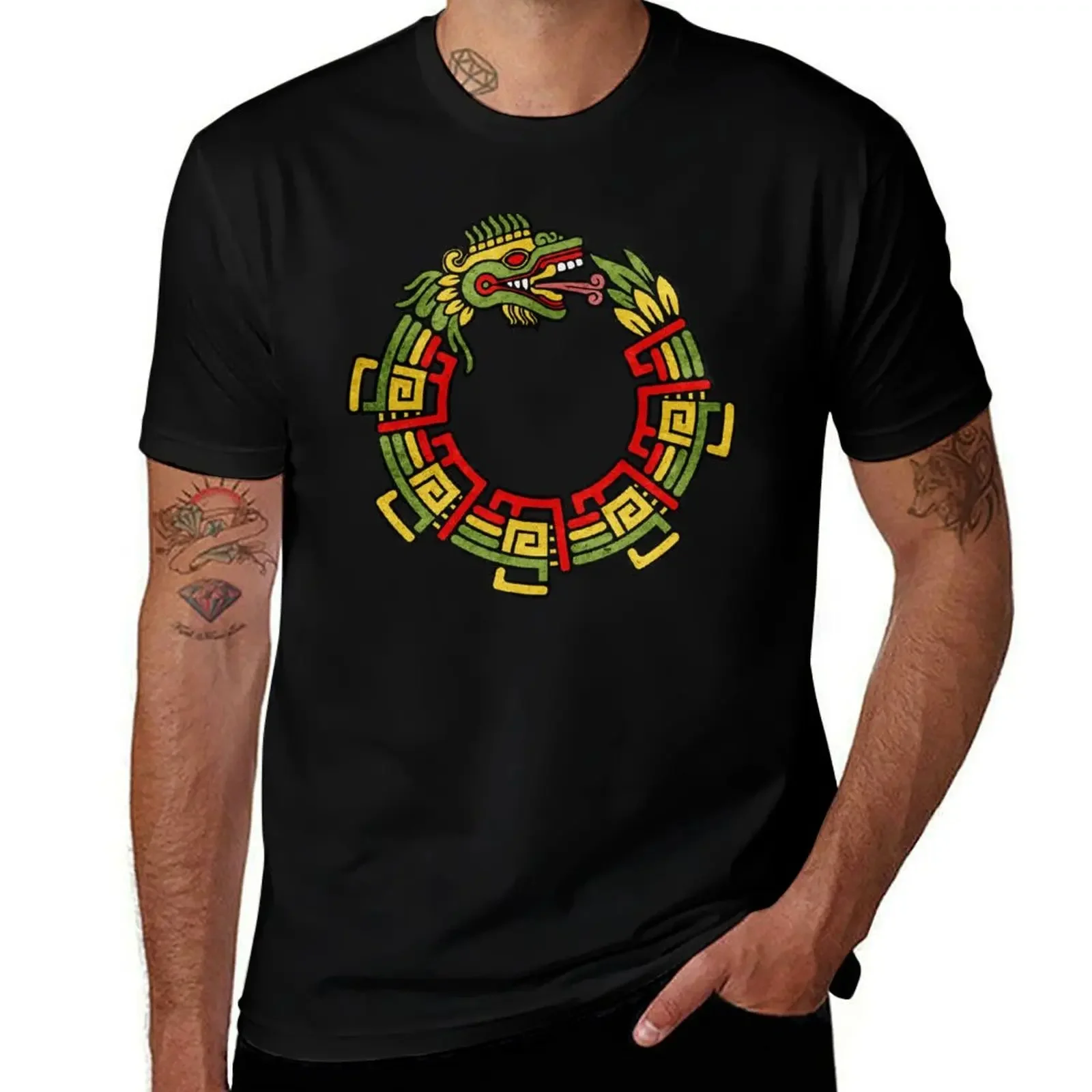 

Quetzalcoatl Ouroboros Aztec Serpent Mayan Inca Toltec Gift T-Shirt man clothes clothes t shirts for men graphic