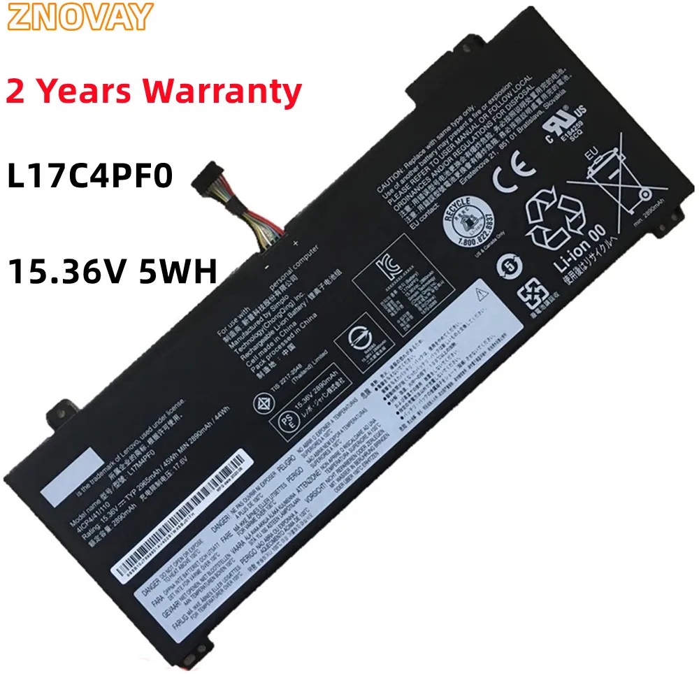 15.36V 45WH L17C4PF0 L17M4PF0 Laptop Battery for Lenovo IdeaPad S530-13IWL S530-13IML Series 5B10R38650 5B10W67405 5B10R38649