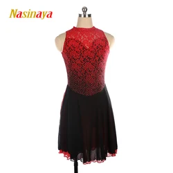 Women's and Children's Rhythmic Gymnastics Performance Sleeveless Red Lace Clothing Figure Skating Competition Training Dress