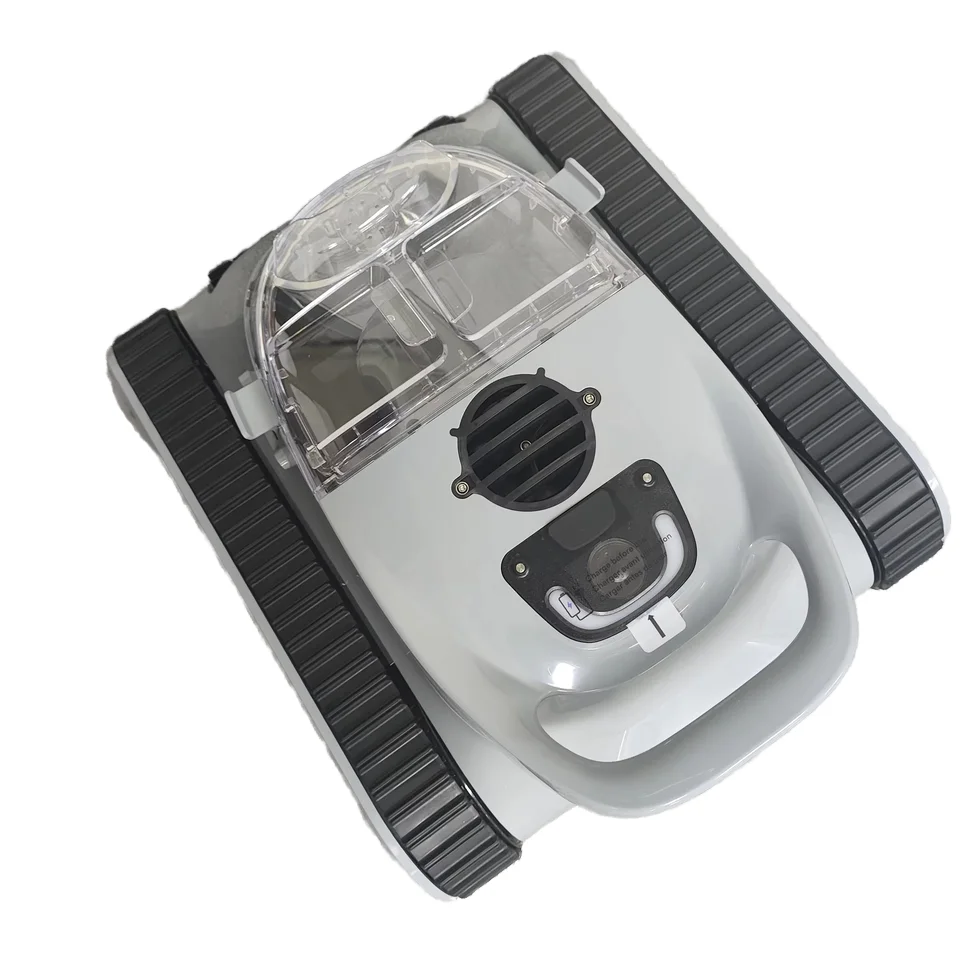 Robot Limpiafondos Automático Inalámbrico Inteligente para Piscinas, Aspiradora de Piscinas sin Cables con Navegación Inteligente y Función de Escalada de Paredes