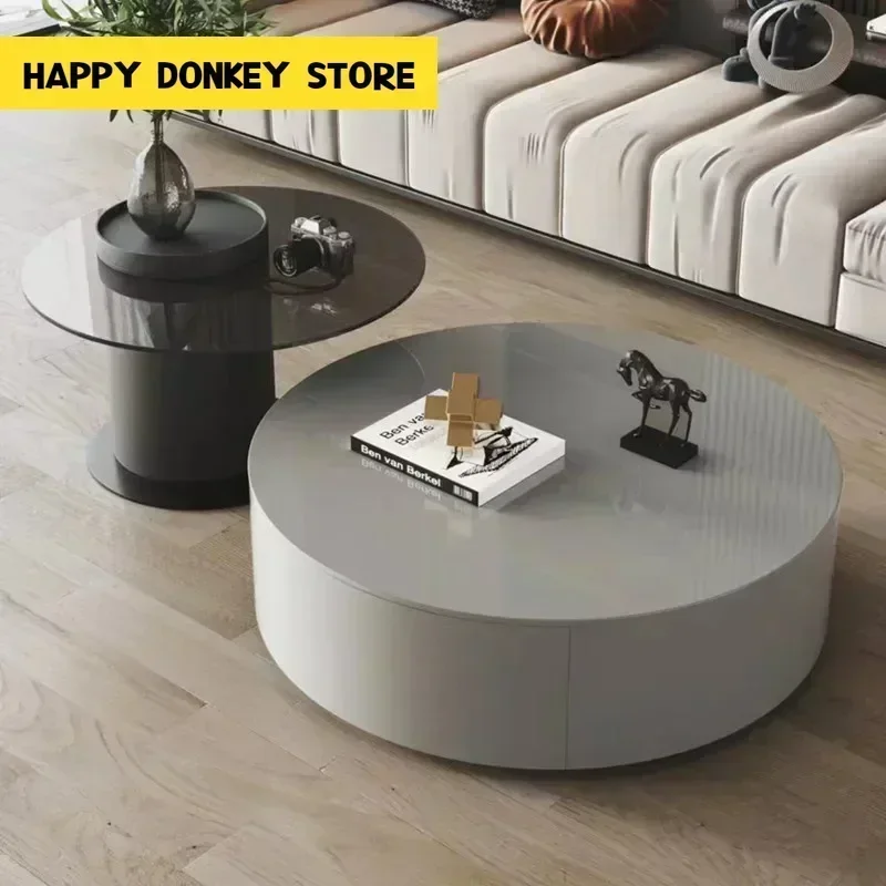 Coffee Table Living Room Table Nesting Neat Round Coffee Tables Center Tables Living Room Balcony Orta Sehpa Room Furniture