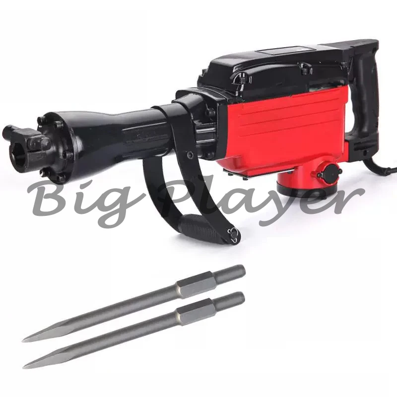Professional 4000W Demolition Hammer - Electric Concrete Breaker for Heavy Duty Construction Work