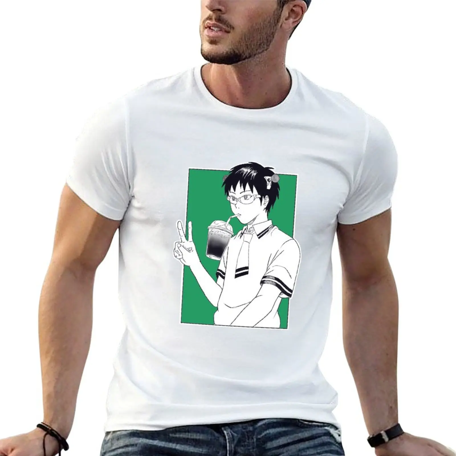 Saiki K T-Shirt Casual Everyday Short Sleeve T-Shirt