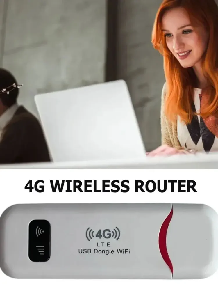 Modem USB 4G LTE, bezprzewodowy adapter internetu mobilnego 150Mbps, router bezprzewodowy z obsługą kart SIM 4G, bezprzewodowy adapter WiFi do domu i biura. — 2
