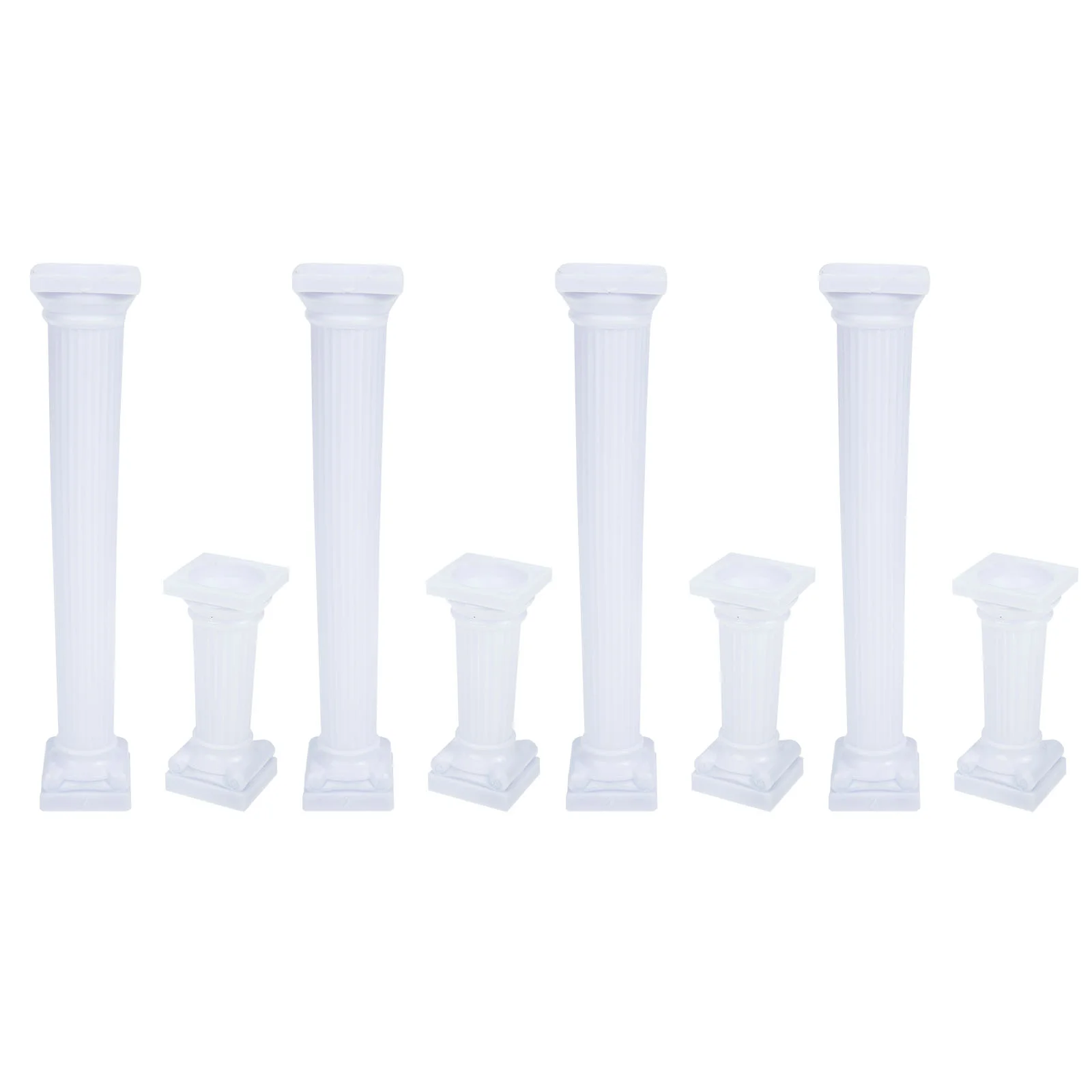 

8 Pcs Cake Stand Dessert Topper Wedding Pillars Capacillos Para Cupcake Roman Column Tiered Stands Toppers Vintage