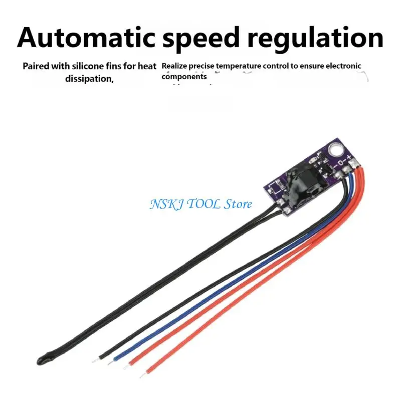 L8RC Universal Fan Controller Suitable for 2 and 3 Wire Fan for Thermal Balance and Stable 1.2A Output Operation