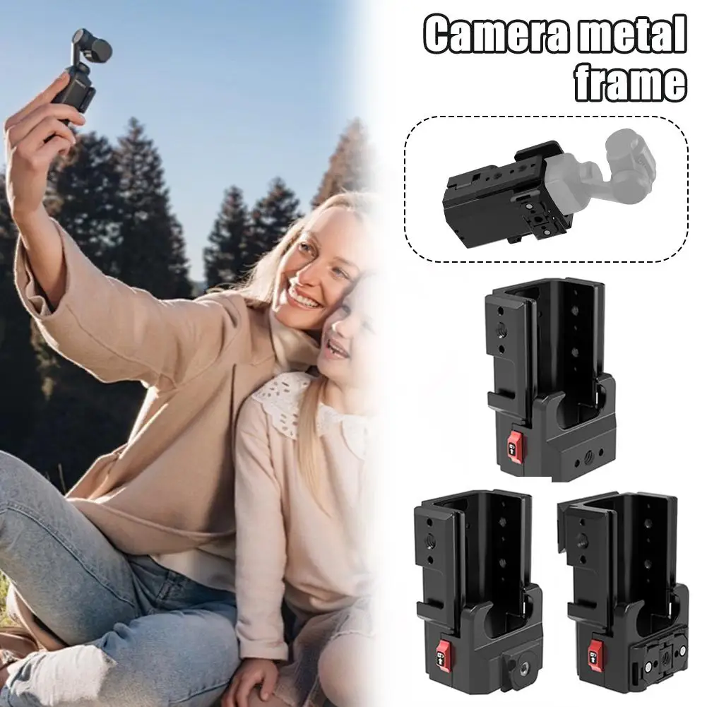 For DJI OSMO POCKET 3 Camera Multi-in-one Magnetic Quick Installation Extend Metal Frame Cage For Action Camera Accessories