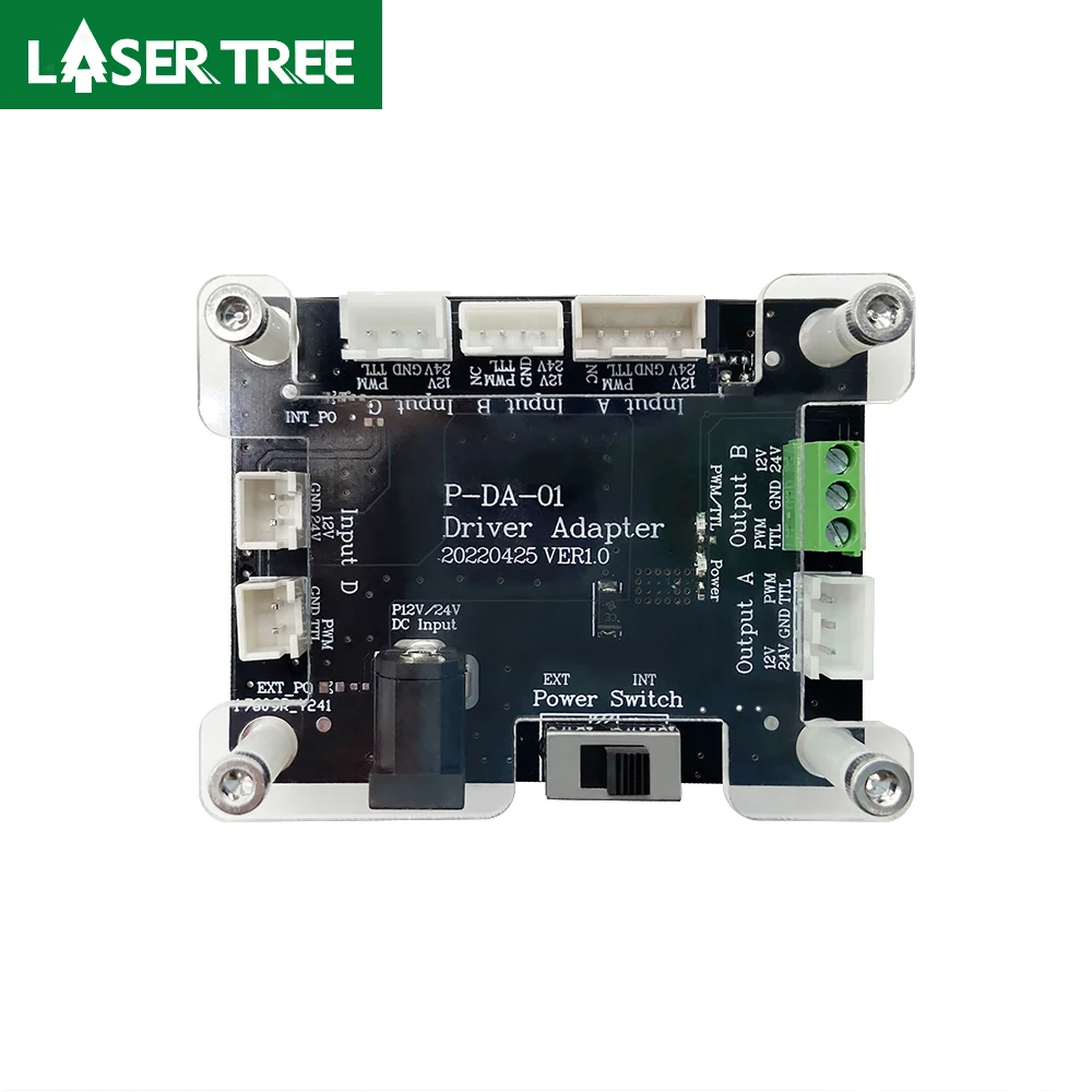 Placa adaptadora de interfaz de módulo láser, soporte de conector para máquina cortadora de grabador, 2 pines, 3 pines, 4 pines, 20W, 40W, 80W