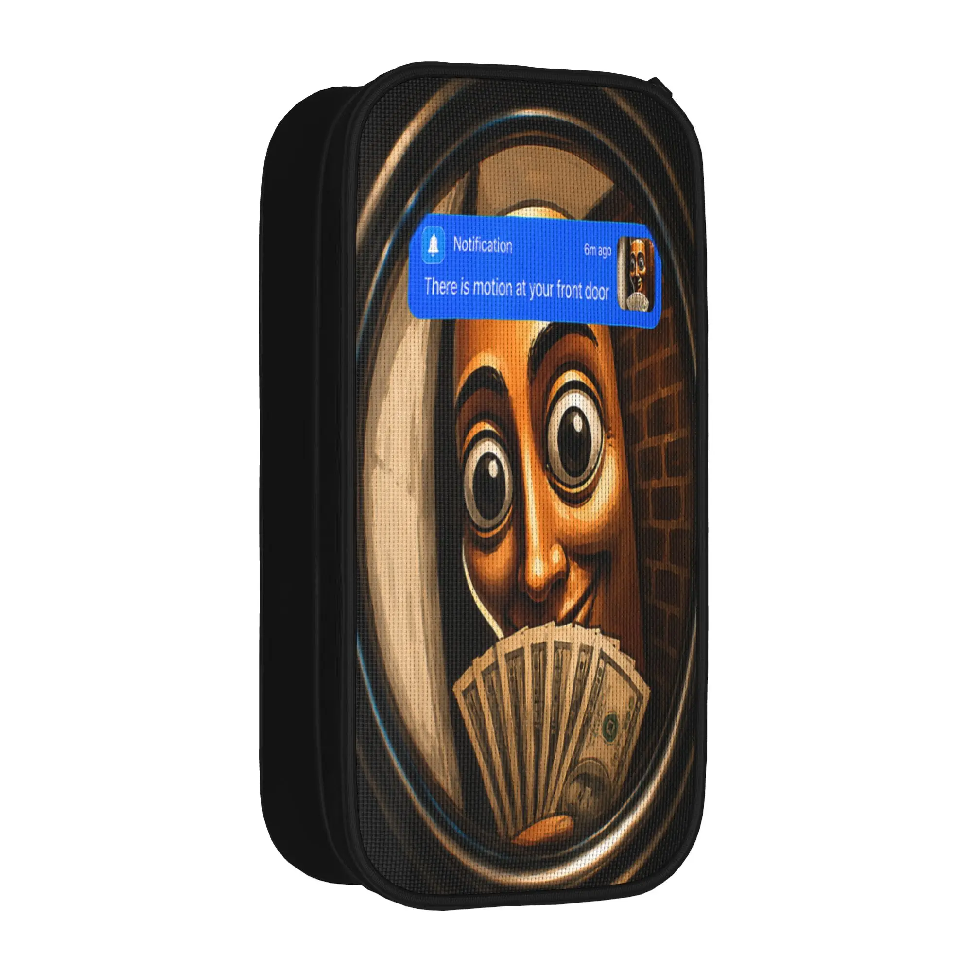 There is Motion At Your Front Door Tung Tung Tung Sahu Pencil Case Boy Girl Pencil Pouch Back To School Pencil Cases Supplies