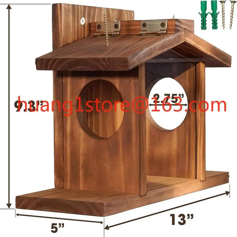 Squirrel Feeder Outdoor Wall Mounted Squirrel  Winter Hamster Feeder Garden Yard Pet Feeder