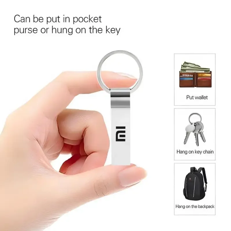 Xiaomi-Memoria Usb de Metal de alta velocidad, Pendrive de 2TB, 128GB, 64gb, 32GB, 16GB, 128GB, logotipo personalizado gratis