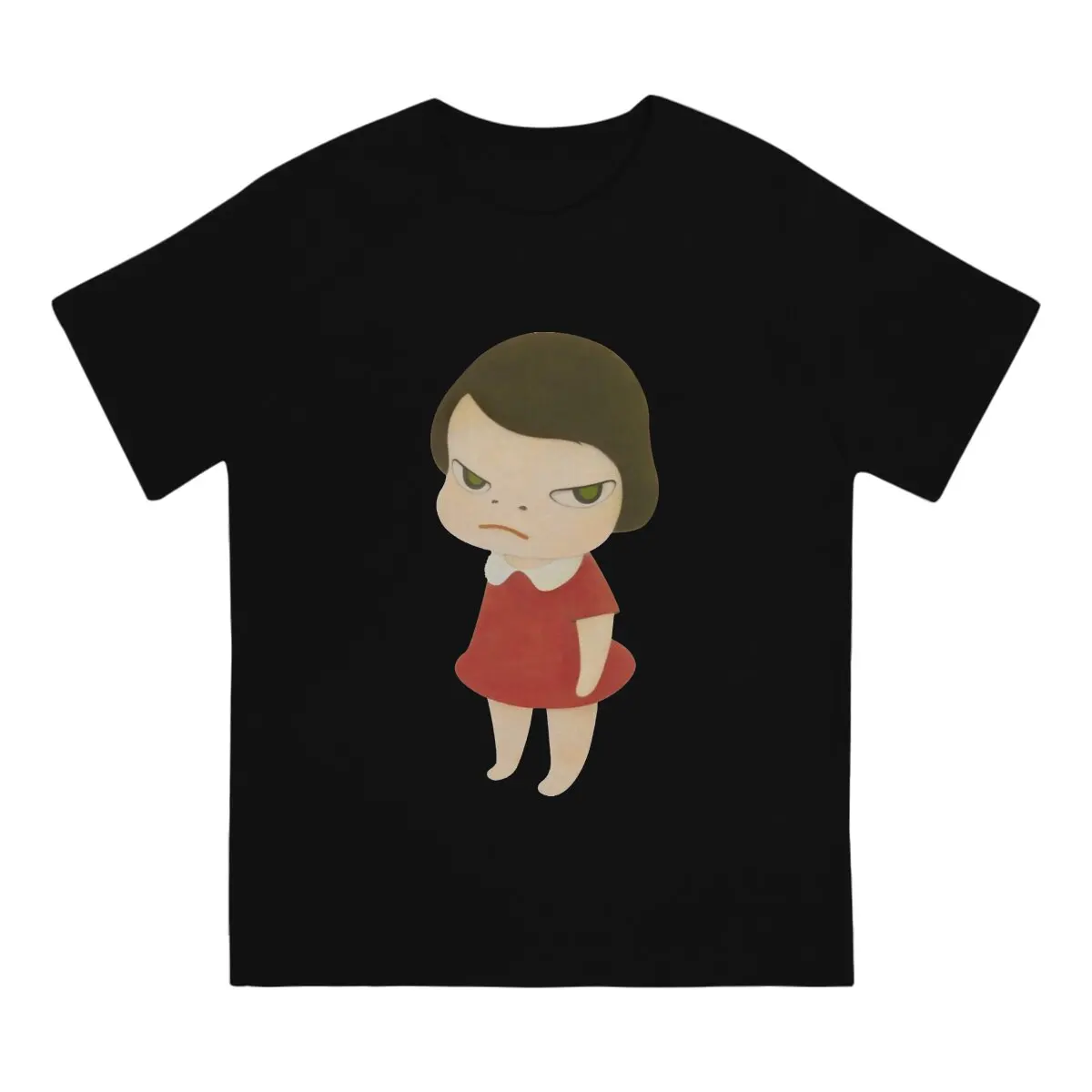 Red Dress Yoshitomo Nara Japanese Artist Polyester T Shirt Grunge O-Neck TShirt Harajuku Clothes