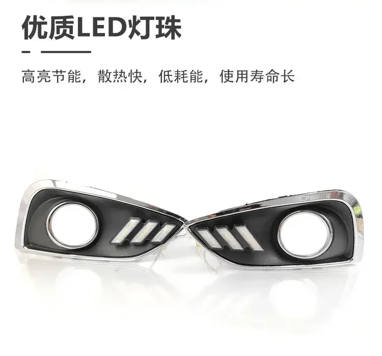 DRL For Hyundai IX35 2010 2011 2012 Car Led Daytime Running Light Front Fog Lamp Modification Dynamic Turn Signal Accessories detail image 3