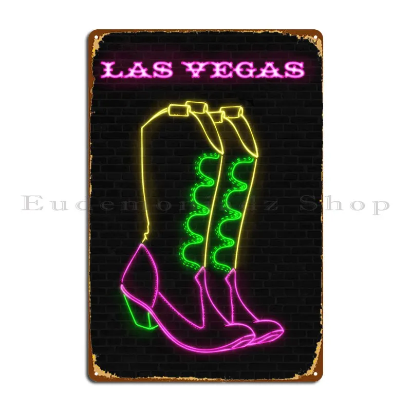 Las Vegas Metal Plaque Poster Decoration Designing Classic Club Printed Tin Sign Poster