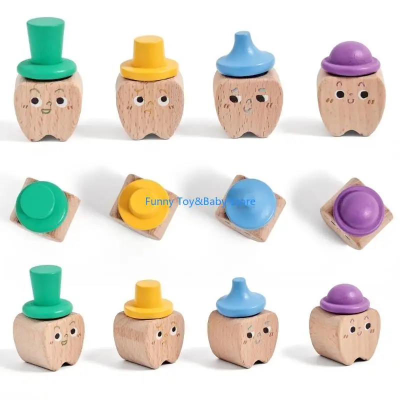 

C90b 1 Set Set Baby Зуб держатель корпус деревянный сувенир для сбора зубов для младенческих зубов