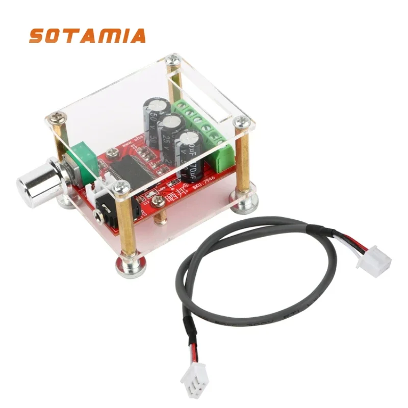 SOTAMIA Digital Power Amplifier Board Dual-channel 12Wx2 High-resolution Class D Audio Stereo Amplifier Module 12V Smart Home