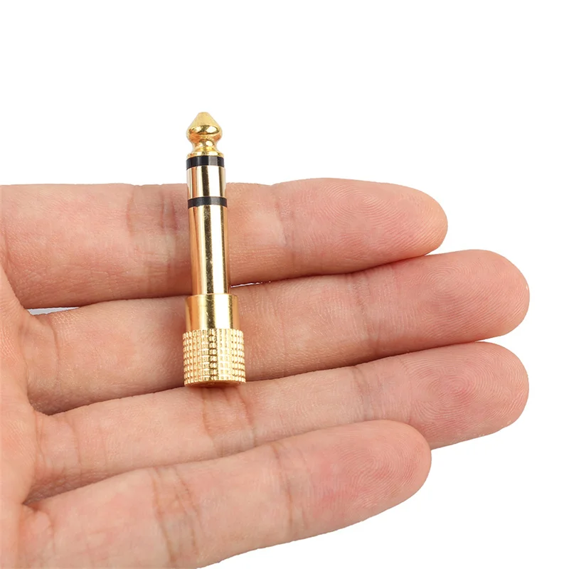 Jack Converter Headphone Adapter 6 35 Mm Male To 3 5 Mm Female Wear-resistant Audio Plug Gold Plating Process Power Amplifier