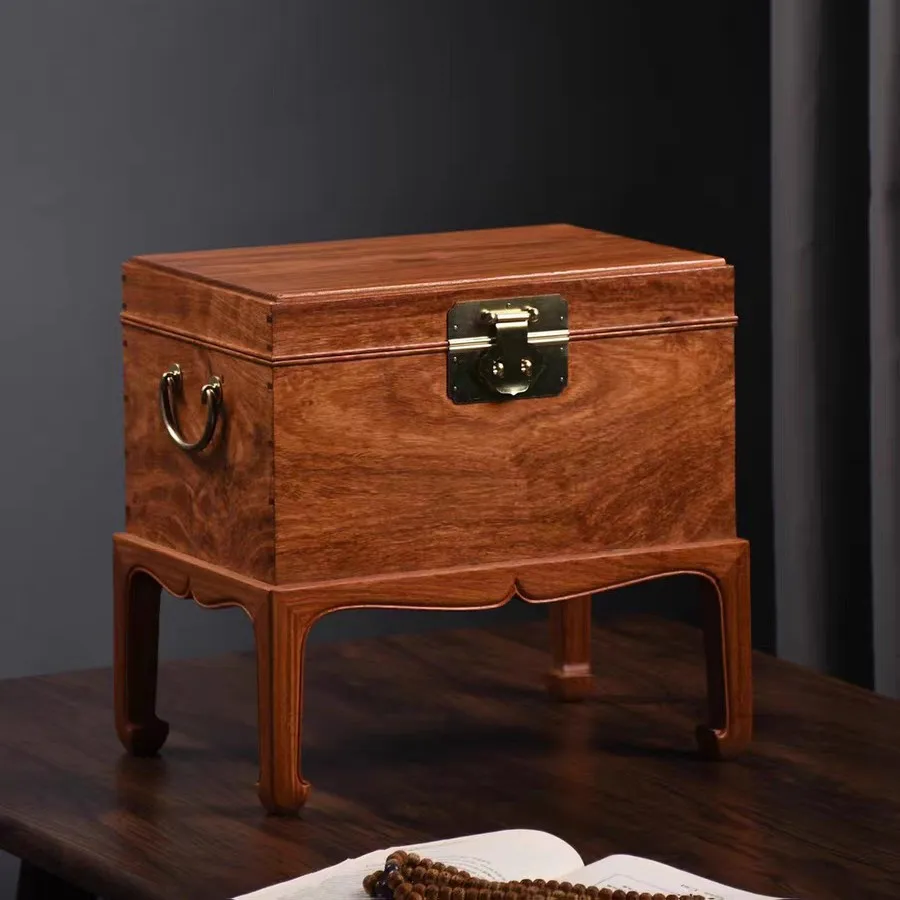 DSA rosewood desktop countertop storage box Chinese solid wood jewelry box bookcase