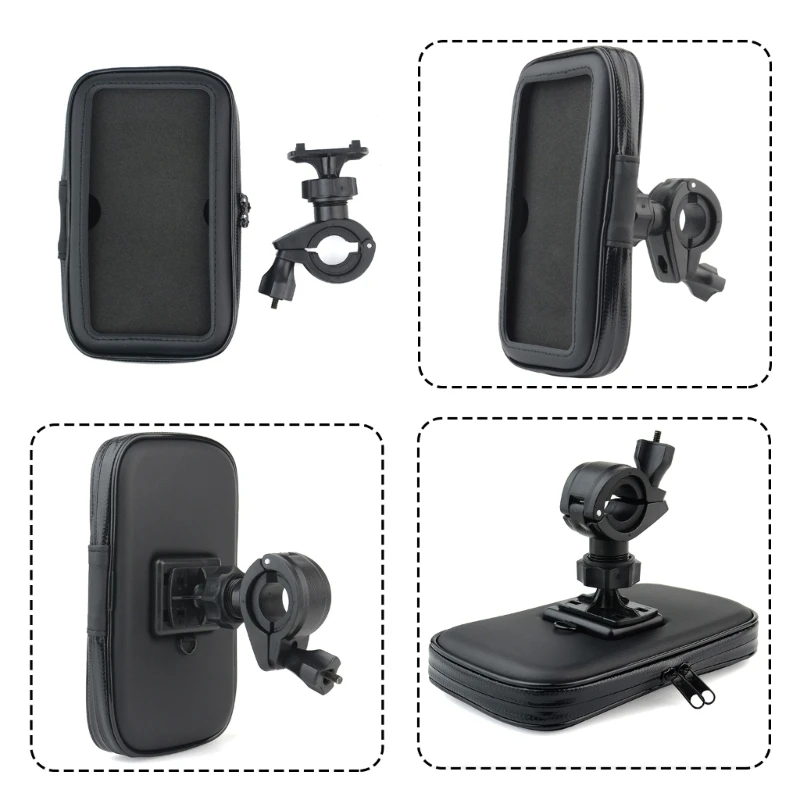 Waterproof Phone Mount Secure Phone Hold Easy to Use Phone Storage Convenient Phone Stand Simple Install Phone Stand