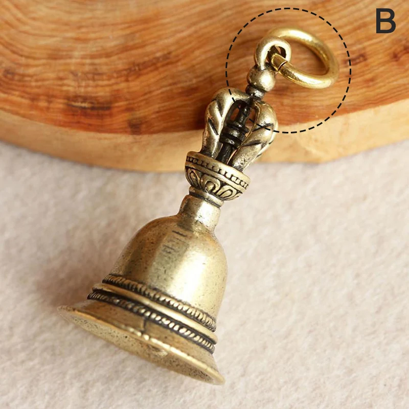 1PC Home Decoration Retro Metalen Tone Hand Bell Craft Decoratie Alarm Bell Handicraft Bell Wind Bell