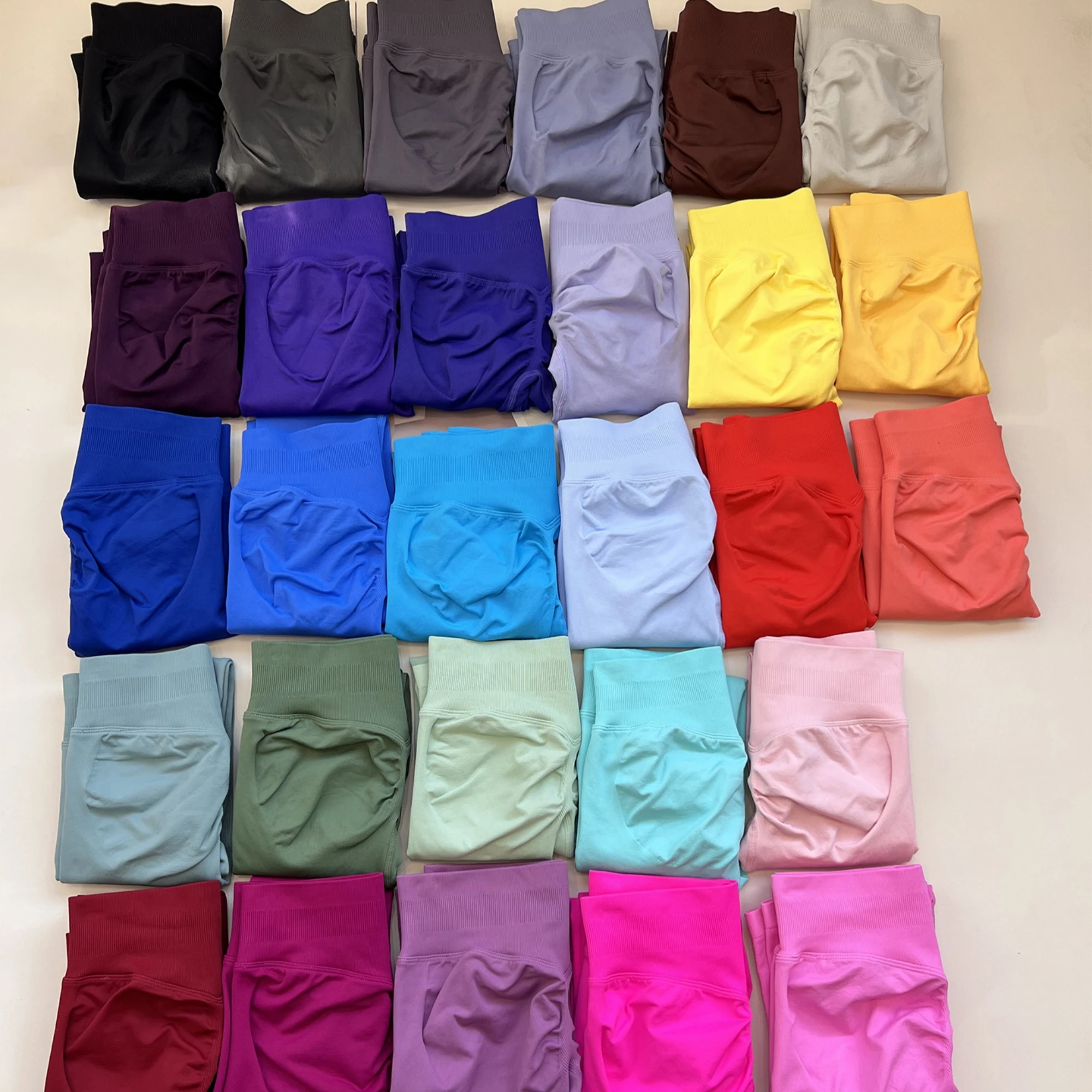 Women Sports Leggings Seamless Yoga Long Pants Low Band Fitness Leggings Compress The Hips Tights Gym Workout Pants image 5