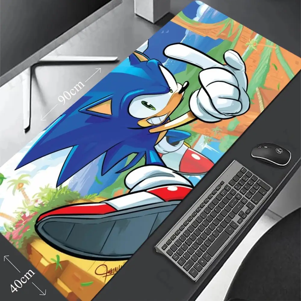 S-Sonics Mouse Pad Gaming 900 × 400 Mousepad Gamer Xxl Mouse Mat Uffici Acessórios Teclado Almofada Longa Tapete de Mesa de Computador
