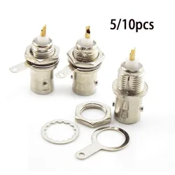 BNC Female Socket Solder Connector Chassis Panel Mount Coaxial Cable For Welding Machine Parts Monitor Accessories V7