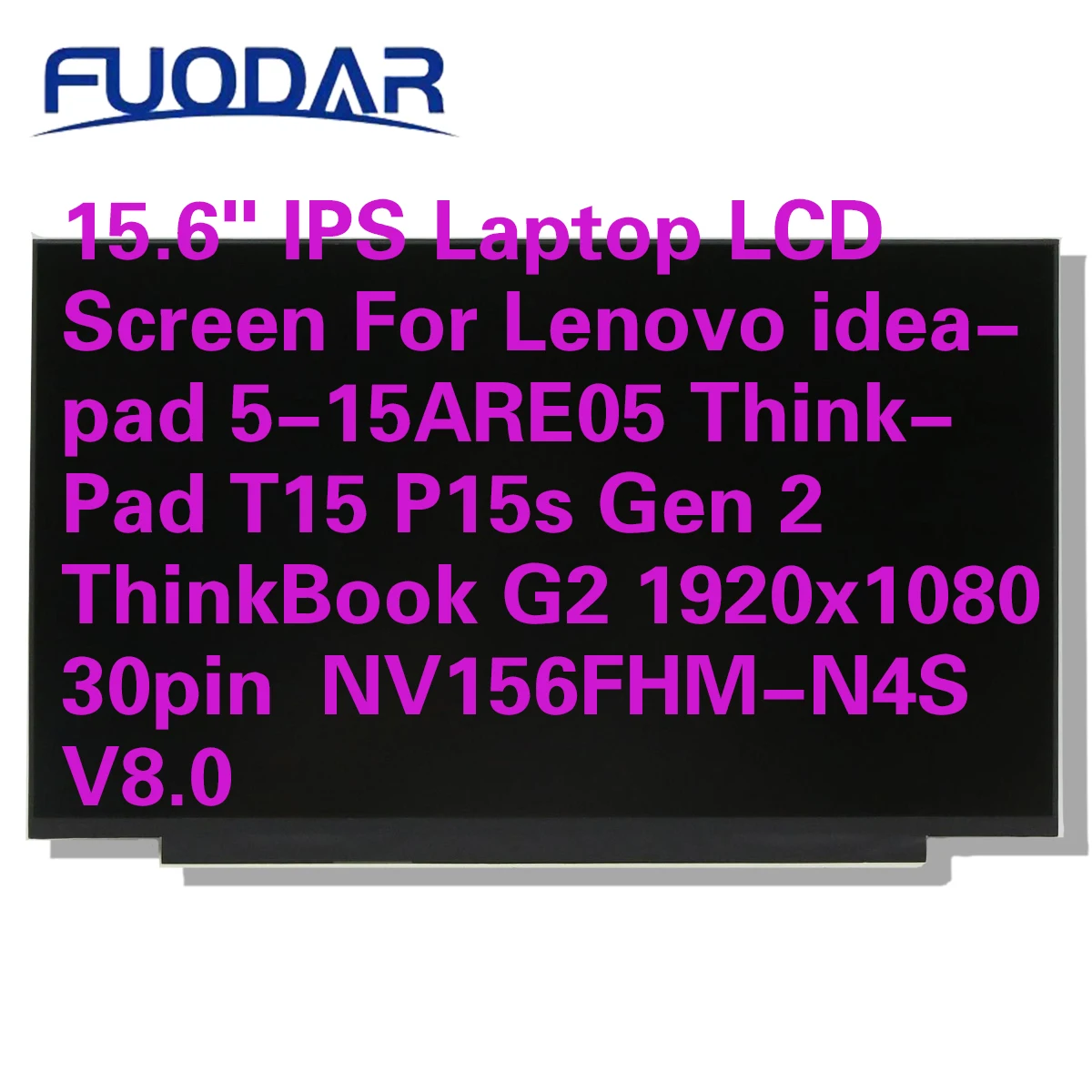 

ЖК-экран для ноутбука Lenovo ideapad 5-15ARE05 ThinkPad T15 P15s Gen 2 ThinkBook G2 15,6x1920, 1080 контактов, V8.0