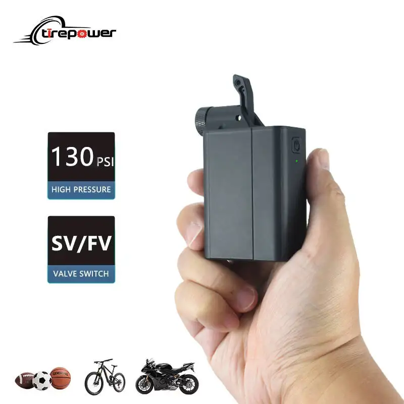130 رطل لكل بوصة مربعة مضخة دراجة صغيرة محمولة مضخة هواء سريعة التضخم منفاخ لإطارات السيارة مع صمام بريستا وشرايدر لدراجات المدينة الطريق وMTB #1