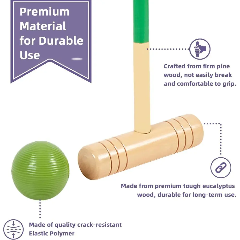 Six-Player Lawn Croquet Set 2