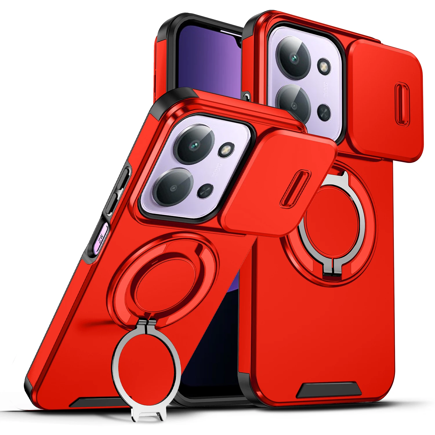 Für OPPO A6 Pro 4G Hülle OPPO A6Pro 5G OPPO F31 5G Handyhülle Robuste Panzerung Magnetische Halterung Schiebe-Kameraschutz PC-Cover