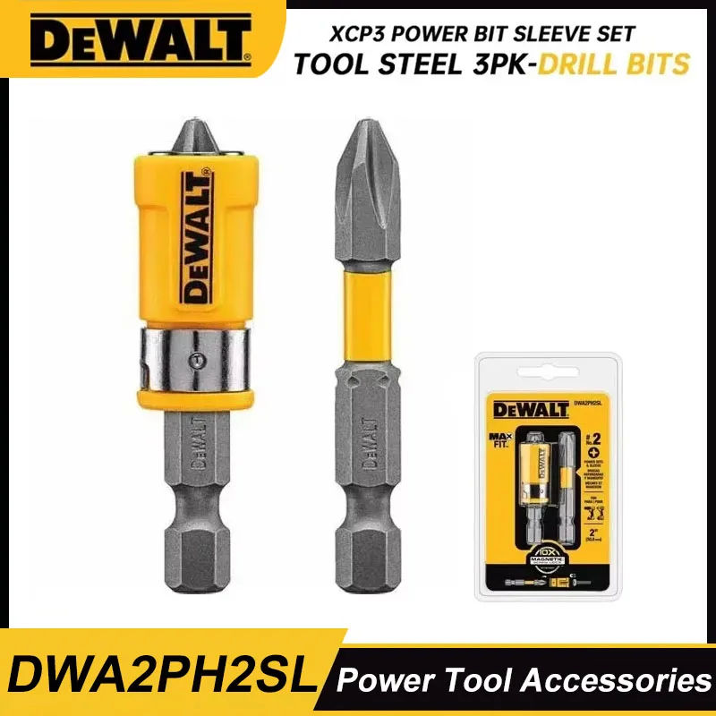 

DEWALT DWA2PH2SL Phillips Magnetic Bits Power Tool Sleeve Set Impact Driver Drill Bit Set Pivoting Magnetic Bit Tool Accessories