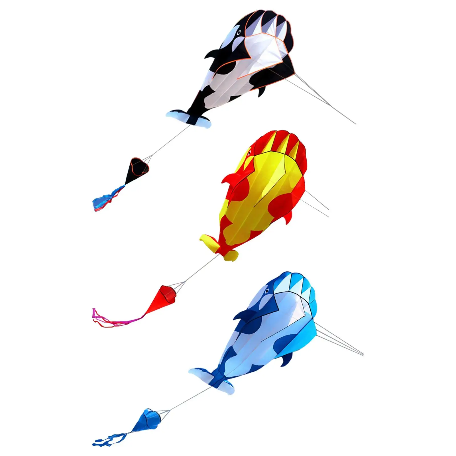 3D Whale Kite Children Gifts Parafoil Giant for Camping Entertainment