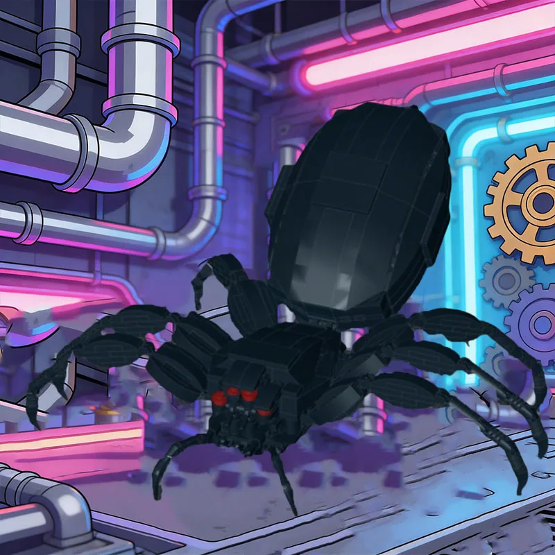 361 قطعة نموذج تصميم مكعبات بناء معيارية قابلة للتخصيص من نوع MOC، بتصميم ستار باتل سبايدر شيلوب، لعبة تعليمية تكنولوجية يمكنك صنعها بنفسك، هدايا للعطلات