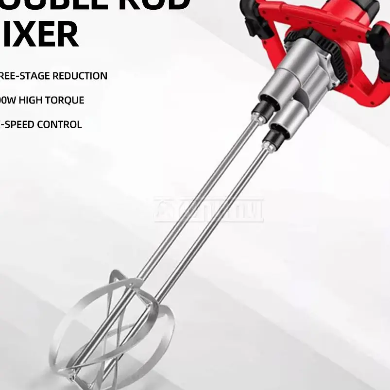 

Electric concrete mixing machine Mortar putty lime grinding machine Paint coatings floor paint double rod mixer