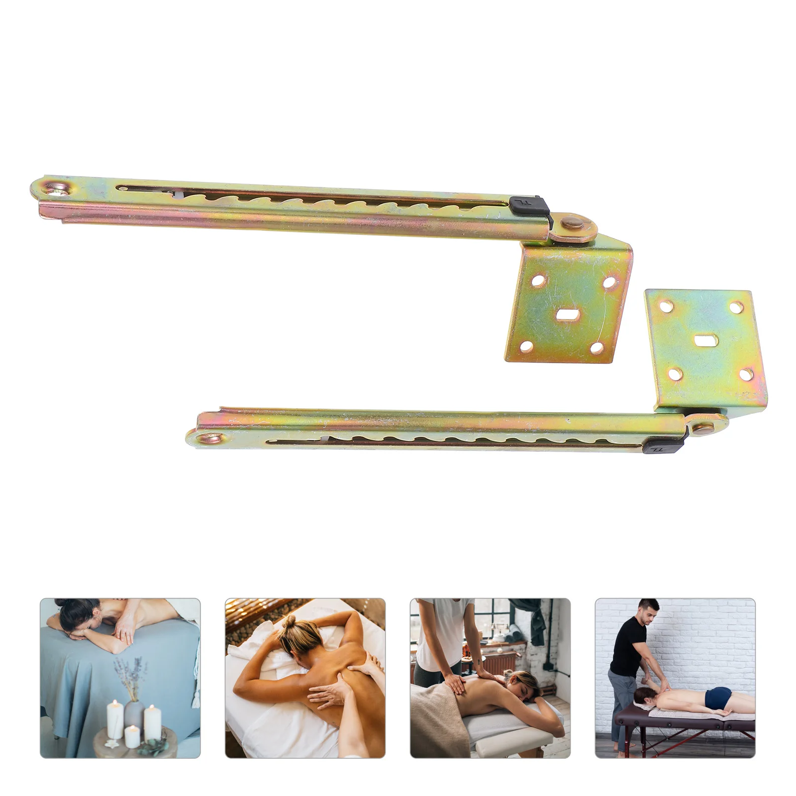 

2pcs Furniture Corner Bracket Steel Adjustable Hinge For Massage Couch Bed Height Adjuster Lift Mechanism Hardware Support Rods