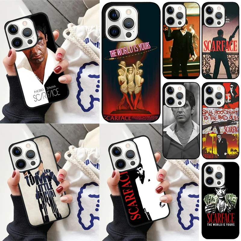 Scarface 1983 film Al Pacino Cover For iPhone 16 13 14 15 Pro Max 12 Mini 11 15 Pro Max 6 7 8 Plus Max SE 2020 Phone Case