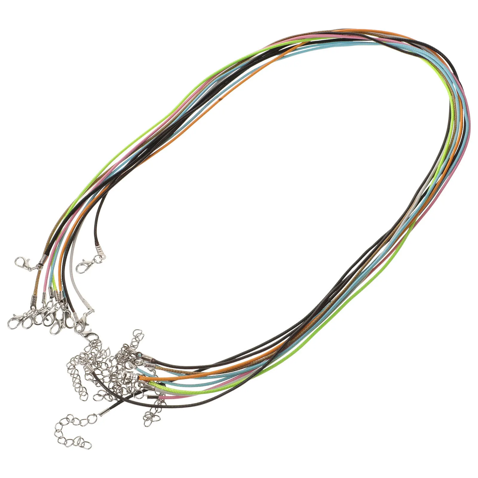 

10pcs 60Cm 1.5Mm Imitation Cords For Jewelry Making Craft Diy Waxed Necklace Crafting Necklace Cord Cord For