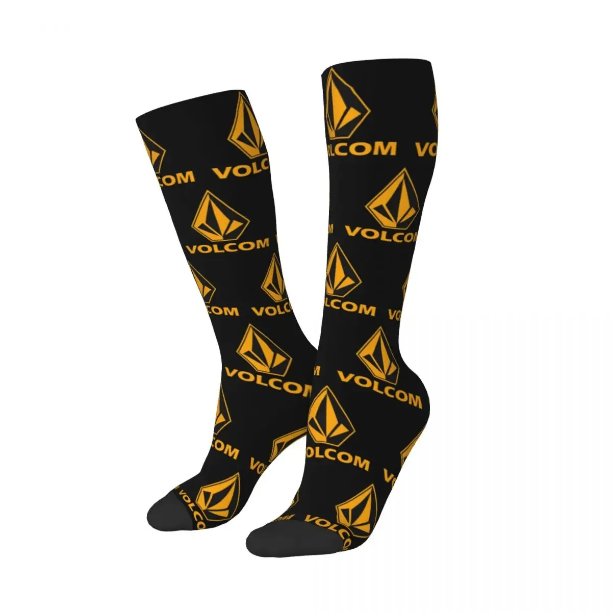 Volcom Logo Socks Harajuku Super Soft Stockings All Season Long Socks Accessories for Man's Woman's Gifts