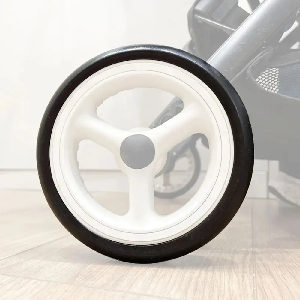 Rubber Baby Stroller Wheel Tyre Stroller Replacement Silent Bearings Kids Pushchair Wheel Tyre for Babyzenes Yoyo Yoya YuYu