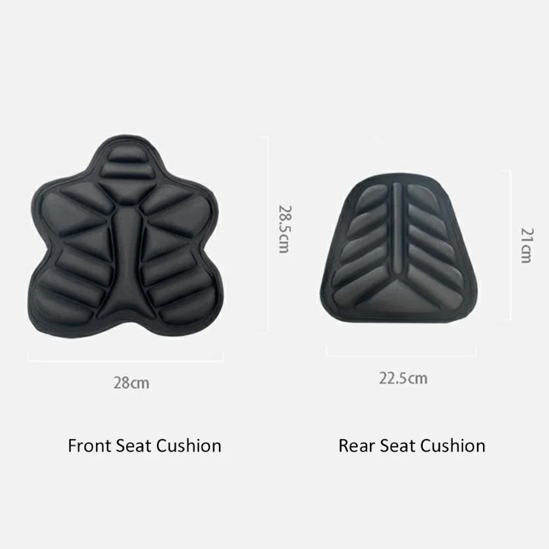 Almofada do assento da motocicleta, 2 pces almofada de assento da motocicleta de refrigeração universal antiderrapante capa de assento 3d para motocicletas scooters