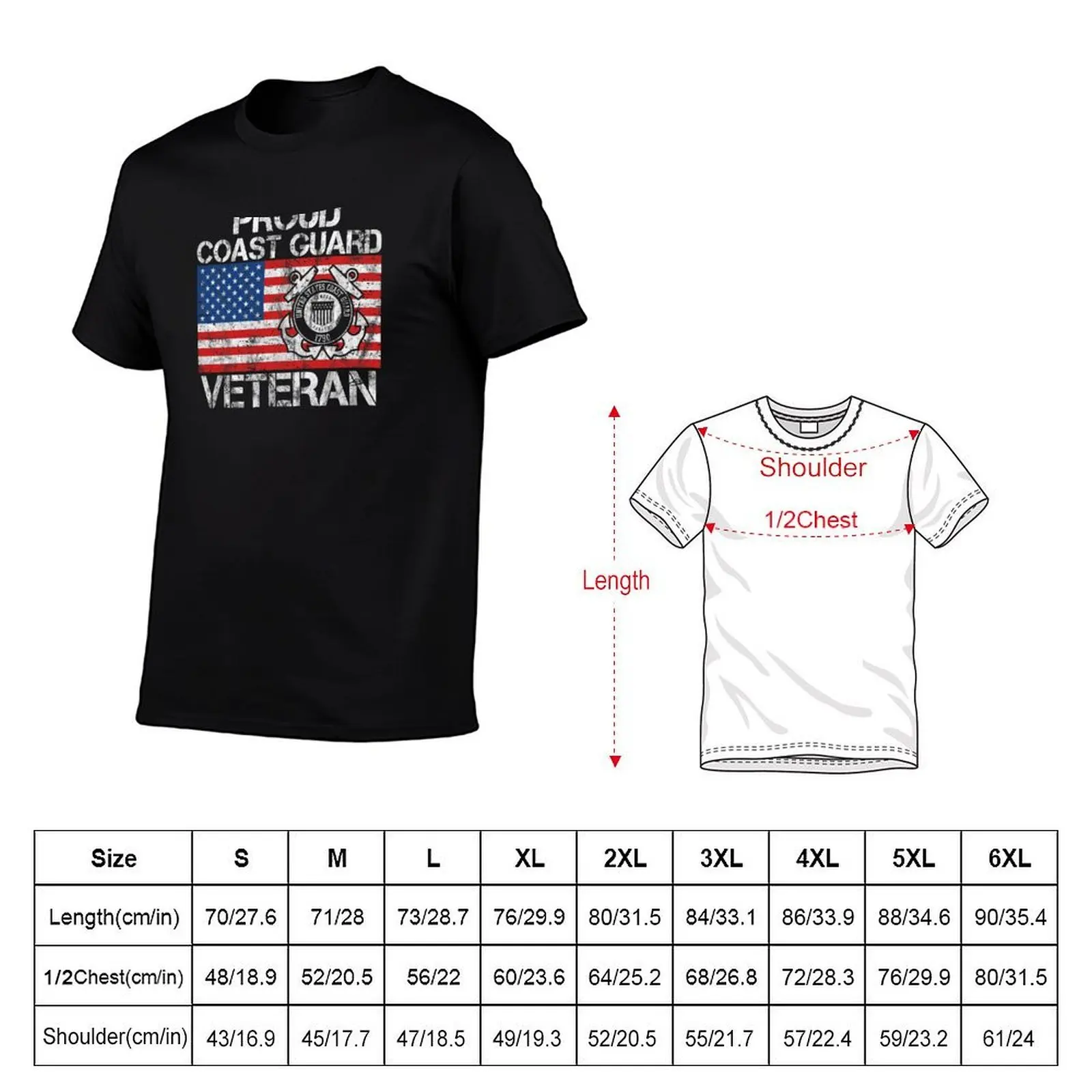Coast Guard vintage design T-Shirt summer 2026 Funny t-shirt T-shirts for men cotton
